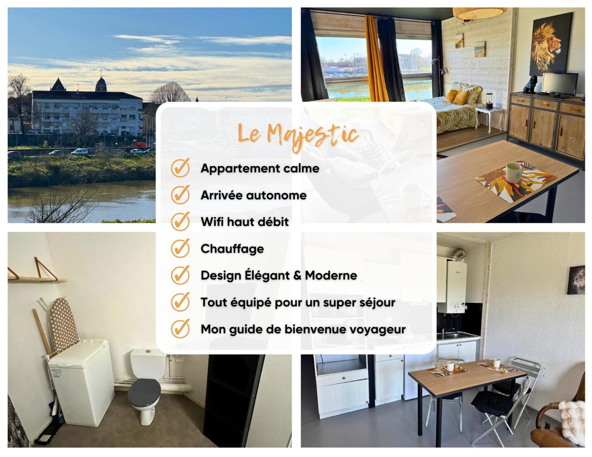 Majestic - Wifi - Parking - Vue Apartment Dax Exterior foto